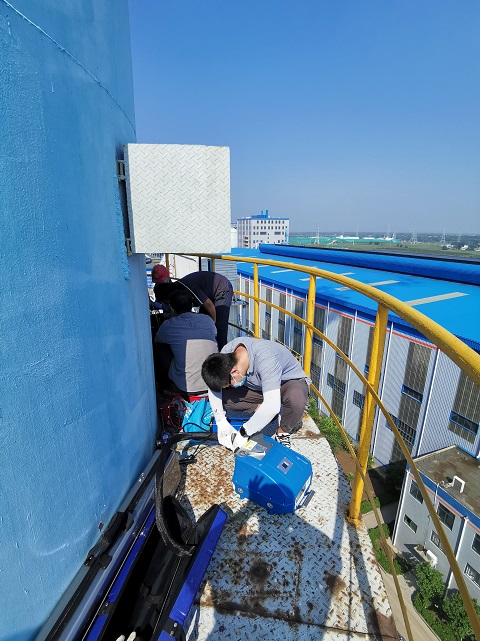 茌平華旭新材料現(xiàn)場監(jiān)測非甲烷總烴濃度變化