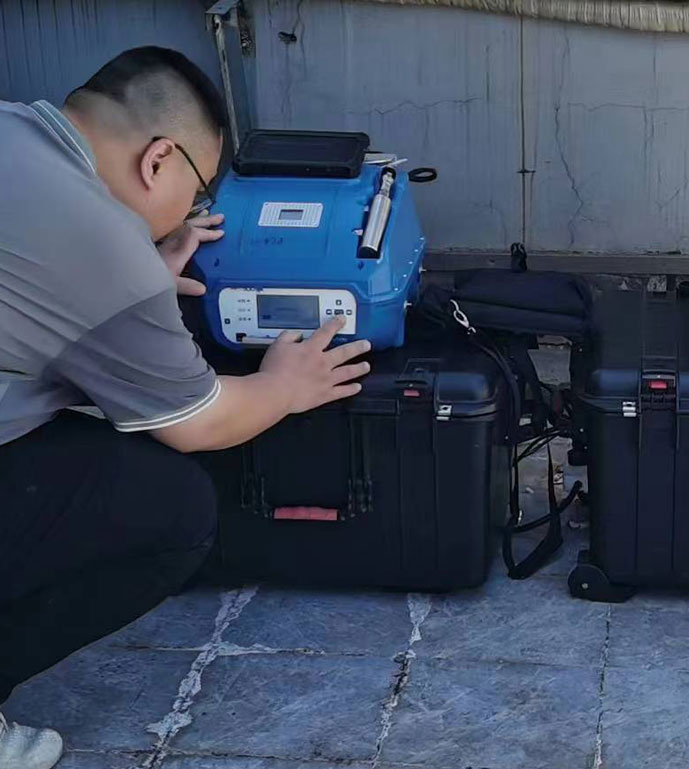 贛州某電業(yè)公司非甲烷總烴濃度現(xiàn)場(chǎng)測(cè)試